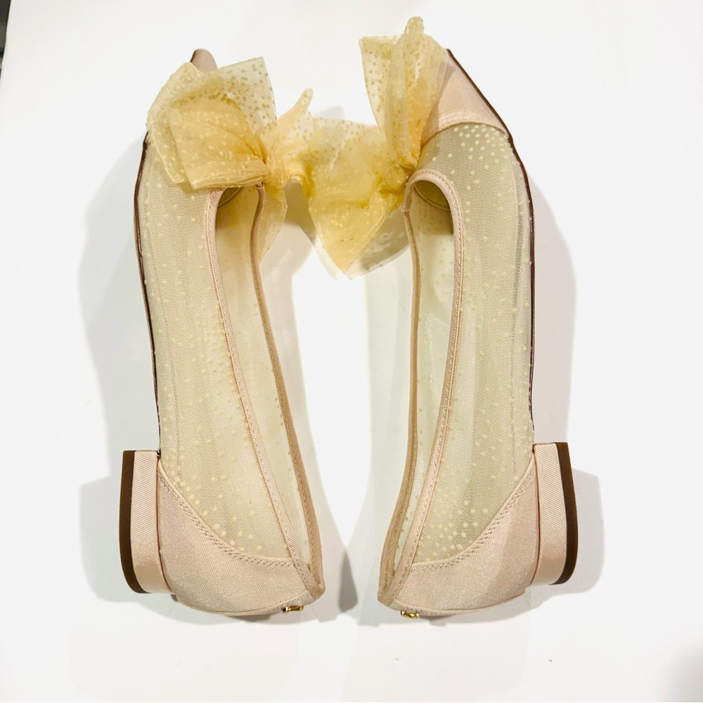Circus NY by Sam Edelman Darcey Elegant Cream Bow Flats Size 8 - Picture 13 of 15